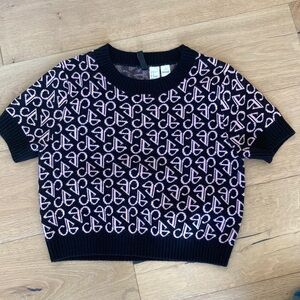 Black and Pink H&M Knit Sweater